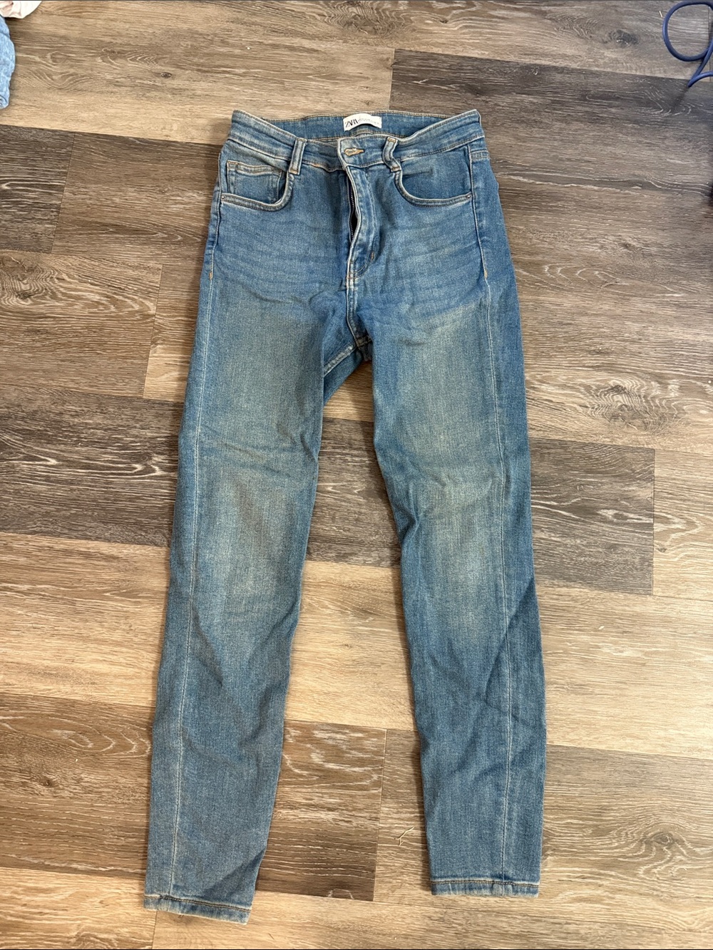 Zara Men's Slim Straight Light Blue Jeans